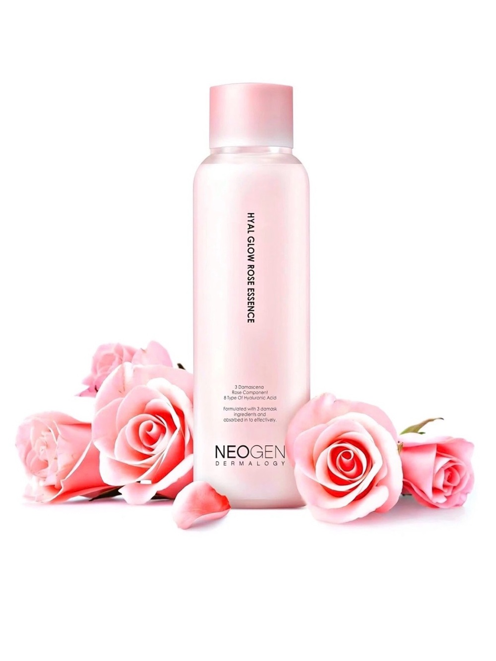 DERMALOGY by NEOGEN Hyal Glow Rose Essence-Hydrating with 74% Damask Rose Water
